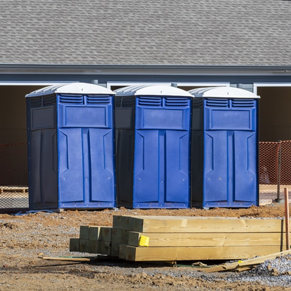 how often are the portable restrooms cleaned and serviced during a rental period in Tariffville Connecticut